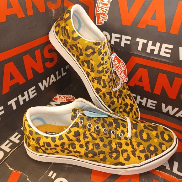 Vans Comfycush Old Skool Men's 10.5 Leopard Golden Brown/Golden Glow VN0… - Picture 1 of 13